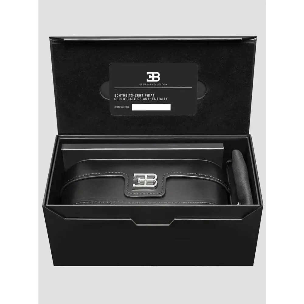 New BUGATTI 05 BK Black Men's Aviator Luxury Sunglasses Authentic